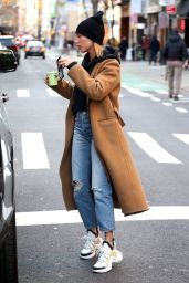 Hailey Baldwin Looking Street Chic - NYC 02/13/2018