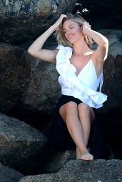 Hailey Clauson - Photoshoot on The Rocks in Venice Beach