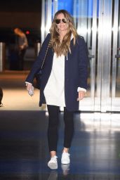 Heidi Klum - Catches a Flight out of JFK in New York