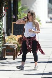 Hilary Duff Street Style - Out in LA 02/15/2018