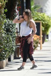 Hilary Duff Street Style - Out in LA 02/15/2018