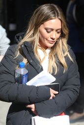 Hilary Duff - TV Show "Younger" Set in New York 02/20/2018