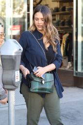Jessica Alba - Leaving a Business Lunch in Beverly Hills
