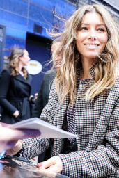 Jessica Biel - Arrives at Good Morning America in NYC 02/12/2018