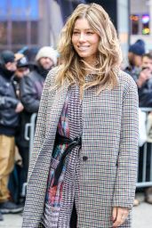 Jessica Biel - Arrives at Good Morning America in NYC 02/12/2018