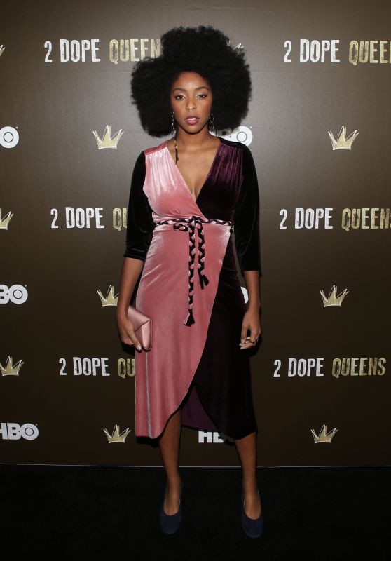 Jessica Williams - "2 Dope Queens" NYC Slumber Party Premiere at Public Arts
