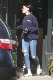 Jessie J in Ripped Jeans Out in LA, February 2018