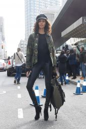 Joan Smalls - Outside the Michael Kors Show in NYC