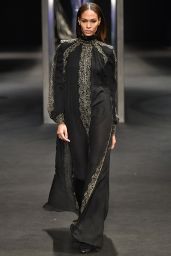 Joan Smalls Walks Alberta Ferretti Show, Milan Fashion Week 02/21/2018