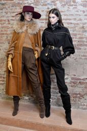 Kaia Gerber – Backstage for Alberta Ferretti Fall Winter Show, Milan Fashion Week 02/21/2018