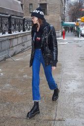 Kaia Gerber in Casual Outfit in New York City