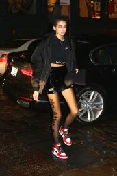 Kaia Gerber in No After Party Tights - Arriving to the Mercer Hotel in NYC