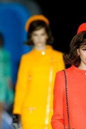 Kaia Gerber Walks Moschino Show, Milan Fashion Week 02/21/2018