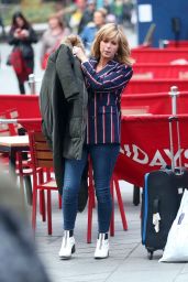 Kate Garraway - Photoshoot in Leicester Square 02/23/2018