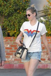 Kate Upton in Wonder Woman T-Shirt in Beverly Hills