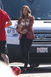 Katharine McPhee With Her Dogs - Los Angeles 02/15/2018