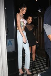 Kendall Jenner and Kourtney Kardashian at Craig