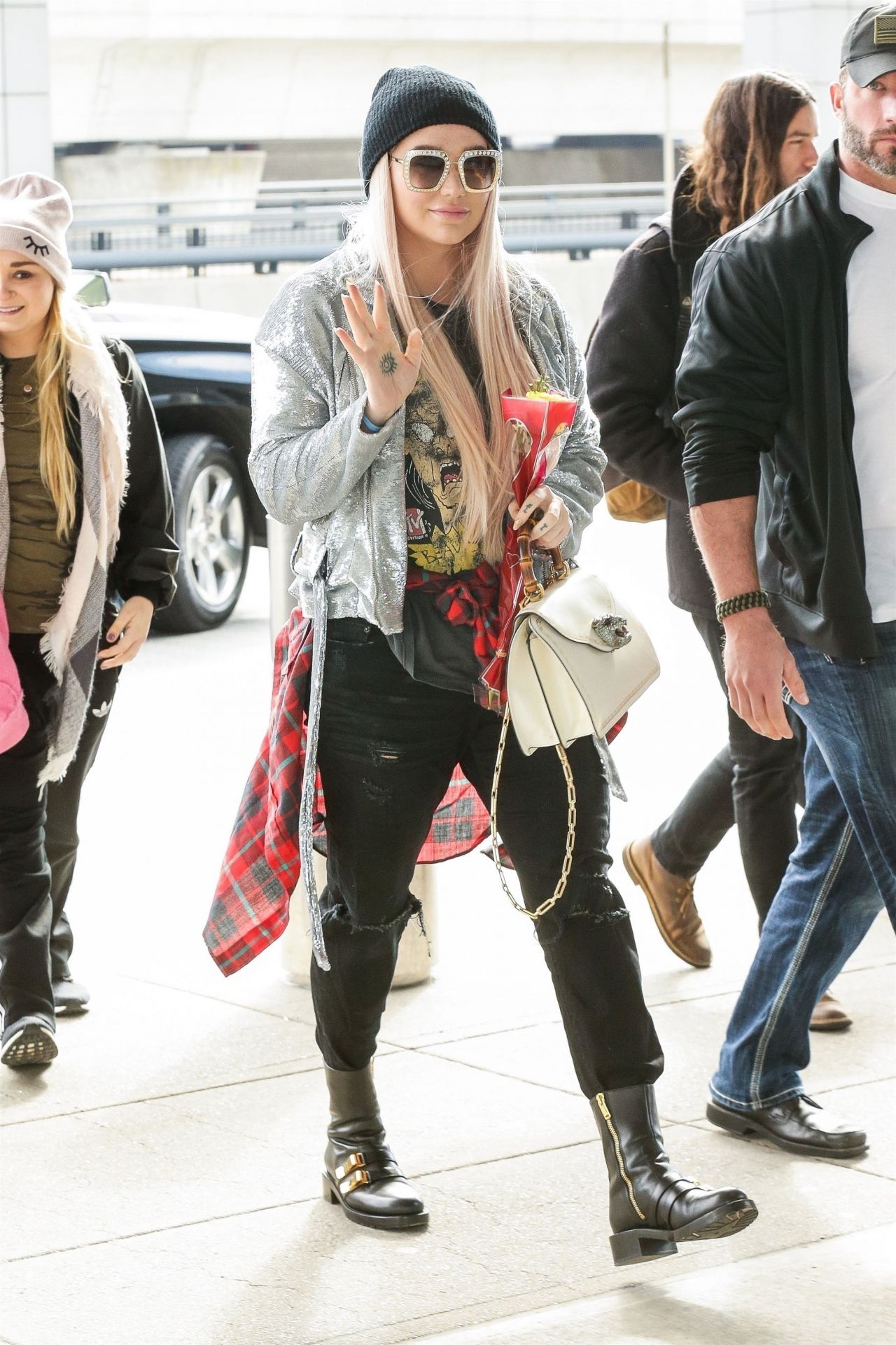 Kesha at JFK in New York City 02/14/2018 • CelebMafia