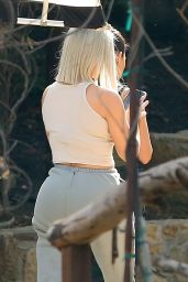 Kim and Kourtney Kardashian Filming in Malibu 02/01/2018