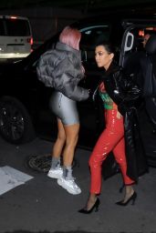Kim Kardashian and Kourtney Kardashian at the Red Light District and a Sushi Restaurant in Tokyo