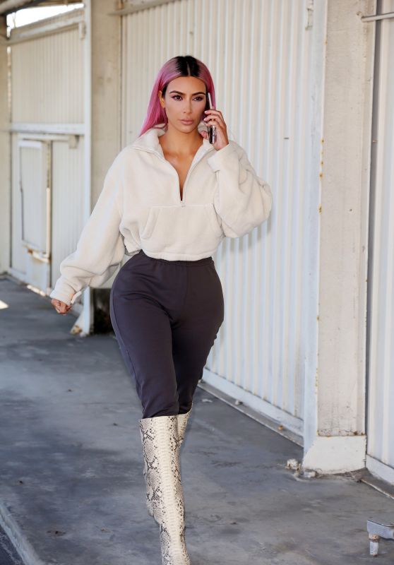Kim Kardashian at Warehouse in LA 02/24/2018