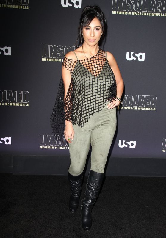 Liana Mendoza – “Unsolved The Murders of Tupac and The Notorious B.I.G.” TV Show Premiere in LA
