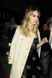 Lily James - Leaving Vogue and Tiffany & Co BAFTA Afterparty in London