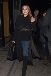 Lindsay Lohan at MNKY HSE Club in Mayfair