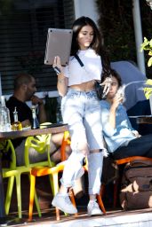 Madison Beer in Ripped Jeans - Leaving Fred Segal in West Hollywood 02/15/2018