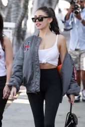 Madison Beer in Tights Shopping on Melrose Place in LA