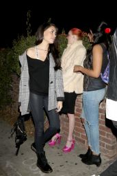 Madison Beer With Zack Bia at Delilah Nightclub in West Hollywood