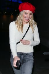 Mollie King - Exits the BBC in London 02/15/2018