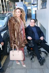 Nadine Coyle at the AOL Building in London
