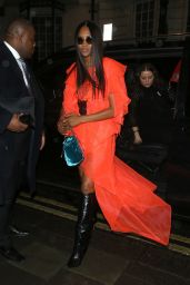 Naomi Campbell Night Out Style - Leave MNKY HSE in London