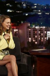 Natalie Portman Appeared on Jimmy Kimmel Live! in Los Angeles