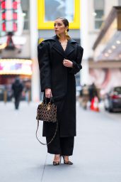 Olivia Culpo Fashion Style - Midtown NYC 02/14/2018