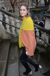 Olivia Palermo – Arriving to Christopher Kane Show at LFW 02/19/2018