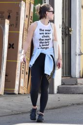 Olivia Wilde in Tights Out in Los Angeles