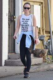 Olivia Wilde in Tights Out in Los Angeles