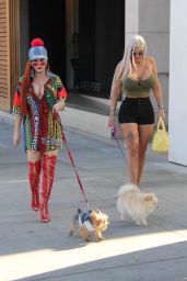 Phoebe Price and Sophia Vegas at E Baldi in Beverly Hills 02/07/2018