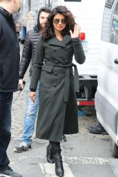 Priyanka Chopra - "Quantico"Movie Set in New York 02/04/2018
