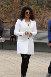 Priyanka Chopra - "Quantico" Set in New York City 02/14/2018
