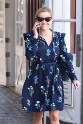 Reese Witherspoon in Floral Bow Dress - Brentwood Country Mart 02/13/2018