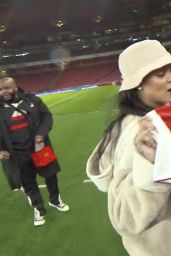 Rihanna - Arsenal vs Everton at the Emirates Stadium in London 02/03/2018