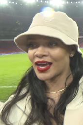 Rihanna - Arsenal vs Everton at the Emirates Stadium in London 02/03/2018