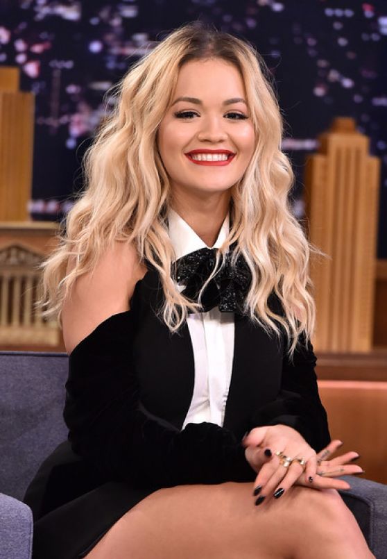 Rita Ora Appeared on The Tonight Show With Jimmy Fallon 01/31/2018 ...