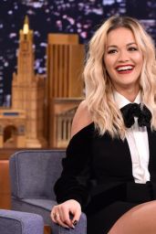 Rita Ora Appeared on The Tonight Show With Jimmy Fallon 01/31/2018