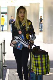 Rita Ora in Travel Outfit - Arriving at Miami Airport 02/23/2018