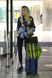 Rita Ora in Travel Outfit - Arriving at Miami Airport 02/23/2018