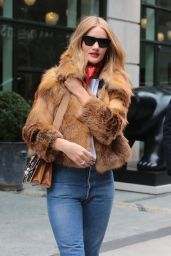 Rosie Huntington-Whiteley Street Fashion - New York City 02/10/2018